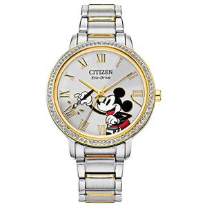 Mickey Mouse Crystal Watch for Ladies - Gold Tone