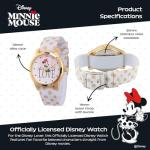 Minnie Mouse Women's Watch - Chic White & Gold
