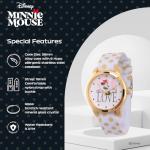 Minnie Mouse Women's Watch - Chic White & Gold