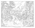 Disney Princess Coloring Poster Book by Thomas Kinkade