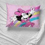 Minnie Mouse Rainbow Stripe Reversible Pillowcase