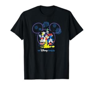 Mickey and Friends Fireworks Family Trip T-Shirt