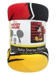 Disney Mickey Mouse Sherpa Throw Blanket 50x60