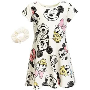 Minnie and Mickey Mouse Toddler Dress with Scrunchie