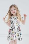 Minnie and Mickey Mouse Toddler Dress with Scrunchie