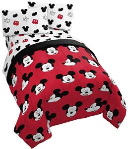 Mickey Mouse Cute Faces Twin Bed Set