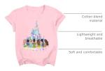 Cute Disney Princess Tie Dye Shirt for Girls