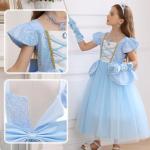 Cinderella Costume Dress for Kids Ages 3-4