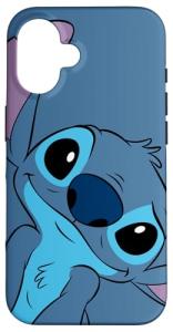 Disney Stitch Face Slate Gray iPhone 16 Case