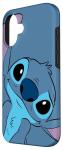Disney Stitch Face Slate Gray iPhone 16 Case