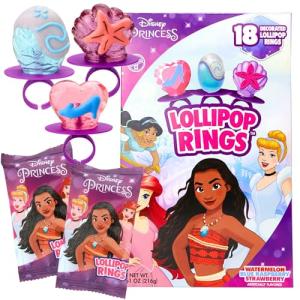 Disney Princess Lollipop Rings - 18 Count Treats