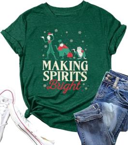 Disney Women's Christmas Spirit Shirt for Parties