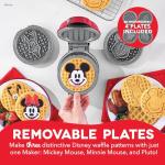 Disney Dash Mini Waffle Maker with Mickey Plates