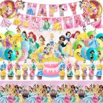 Disney Princess Party Supplies Set for Kids Birthdays