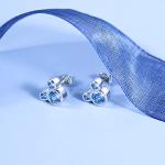 Disney Mouse-shaped Blue Sterling Silver Stud Earrings
