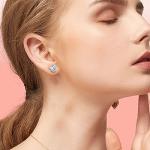 Disney Mouse-shaped Blue Sterling Silver Stud Earrings