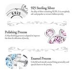 Disney Mouse-shaped Blue Sterling Silver Stud Earrings