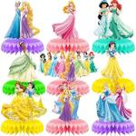 Disney Princess Birthday Party Honeycomb Centerpieces Set