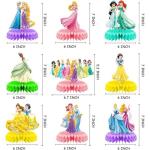 Disney Princess Birthday Party Honeycomb Centerpieces Set