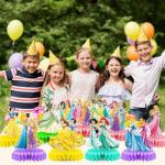 Disney Princess Birthday Party Honeycomb Centerpieces Set