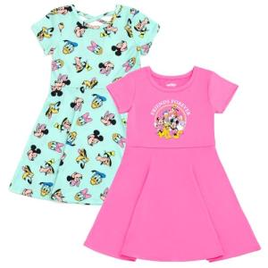 Mickey Mouse Toddler Girls 2 Pack Dresses