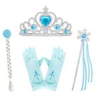 Elsa Dress Costume for Girls - Sparkly Blue