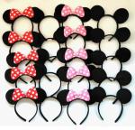 20 Pack Mouse Ears Headbands for Kids Parties