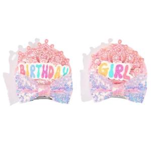 Oh Twodles Birthday Mouse Ears Hair Clips