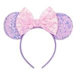 Purple Sequin Minnie Mouse Ears Headband
