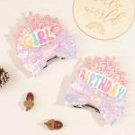 Oh Twodles Birthday Mouse Ears Hair Clips