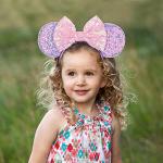Purple Sequin Minnie Mouse Ears Headband