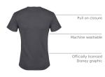Disney Men's T-Shirt in Charcoal Heather, 3X-Large