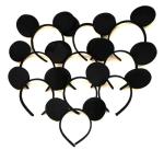 20 Pack Mouse Ears Headbands for Kids Parties