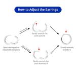 Disney Colorful Star Dot Hoop Earrings for Her