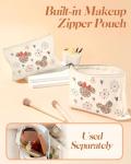 Disney Floral Tote Bags with Makeup Pouch - 2 Pack