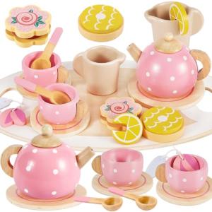 Disney Princess Wooden Tea Party Set for Kids