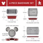 Mickey Mouse Nonstick Bakeware Set - 6 Pieces