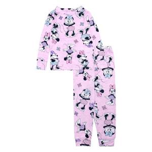Disney Girls' Cute 2-Piece Mouse Pajama Set