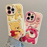 Cute Bear Cartoon Case for iPhone 15 Pro Max
