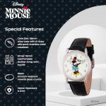 Minnie Mouse Women's Stylish Watch with Leather Strap