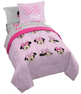 Minnie Mouse Twin Bed Set with Reversible Comforter