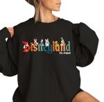 Mickey and Friends Unisex Black Sweatshirt