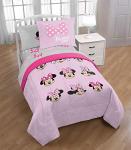 Minnie Mouse Twin Bed Set with Reversible Comforter
