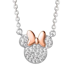 Minnie Mouse Cubic Zirconia Pendant Necklace