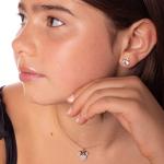 Minnie Mouse Cubic Zirconia Pendant Necklace