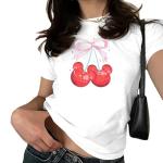 Disney Pink Bow Cherries Short Sleeve Tee