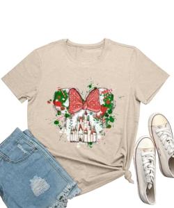 Magical Animal Kingdom Christmas Tee for Women
