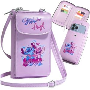 Disney Stitch Crossbody Bag for Girls - Pink