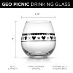 Mickey Mouse Stemless Wine Glasses Set of 4