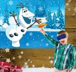 Pin the Nose on the Snowman Game for Kids